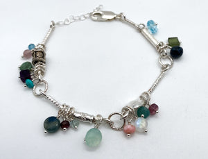 Mixed gemstone bracelet