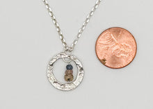 Load image into Gallery viewer, Sapphire and silver necklace

