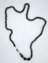 Load image into Gallery viewer, Ruby zoisite necklace
