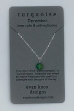 Load image into Gallery viewer, Silver birthstone necklaces
