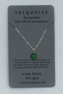 Silver birthstone necklaces