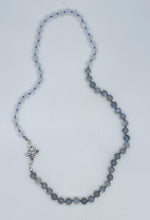 Load image into Gallery viewer, Rainbow moonstone and labradorite necklace
