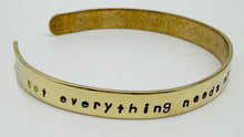 Load image into Gallery viewer, Sterling or brass cuff bracelet
