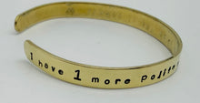 Load image into Gallery viewer, Sterling or brass cuff bracelet
