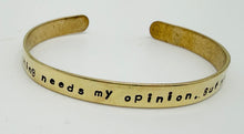 Load image into Gallery viewer, Sterling or brass cuff bracelet
