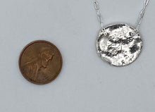 Load image into Gallery viewer, Reticulated silver necklace

