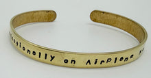 Load image into Gallery viewer, Sterling or brass cuff bracelet

