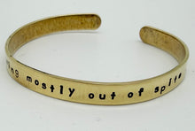 Load image into Gallery viewer, Sterling or brass cuff bracelet
