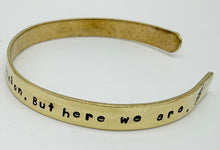 Load image into Gallery viewer, Sterling or brass cuff bracelet
