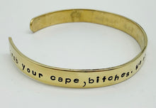 Load image into Gallery viewer, Sterling or brass cuff bracelet
