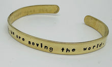 Load image into Gallery viewer, Sterling or brass cuff bracelet
