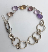 Load image into Gallery viewer, Ametrine and silver bracelet
