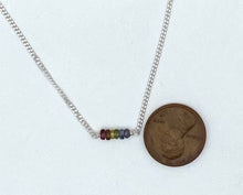 Load image into Gallery viewer, Sapphire and silver necklace
