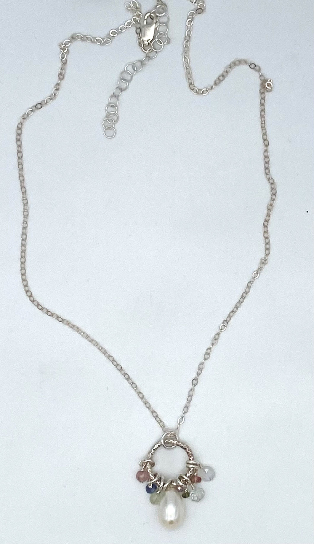 Pearl and gemstone necklace