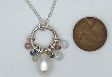 Load image into Gallery viewer, Pearl and gemstone necklace

