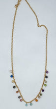 Load image into Gallery viewer, Assorted gemstones and gold necklace
