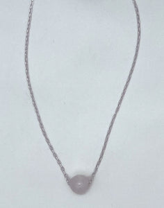 Floating stone necklace