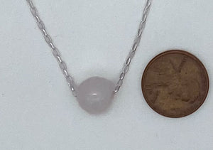Floating stone necklace