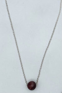 Floating stone necklace