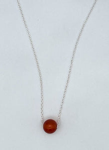 Floating stone necklace
