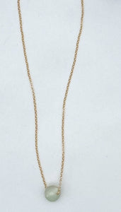 Floating stone necklace