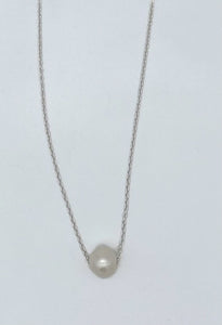 Floating stone necklace