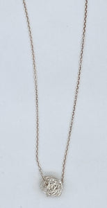 Wire ball necklace