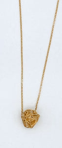 Wire ball necklace