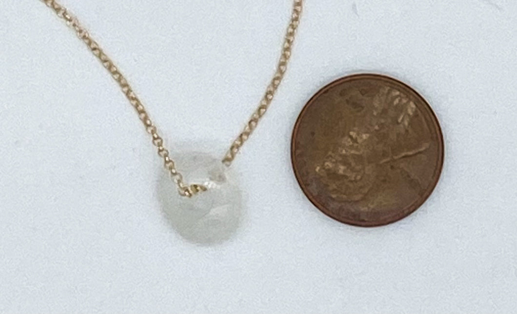 Floating stone necklace