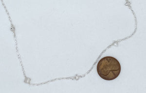 Herkimer diamond and silver necklace