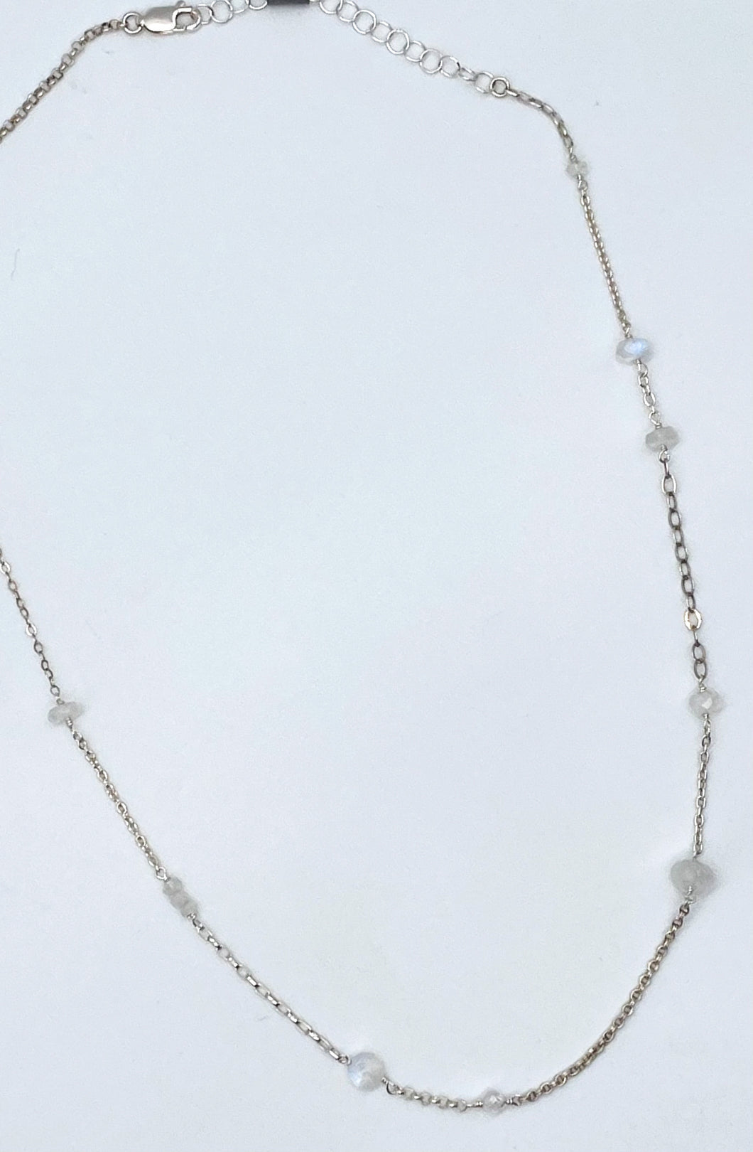 Rainbow moonstone necklace