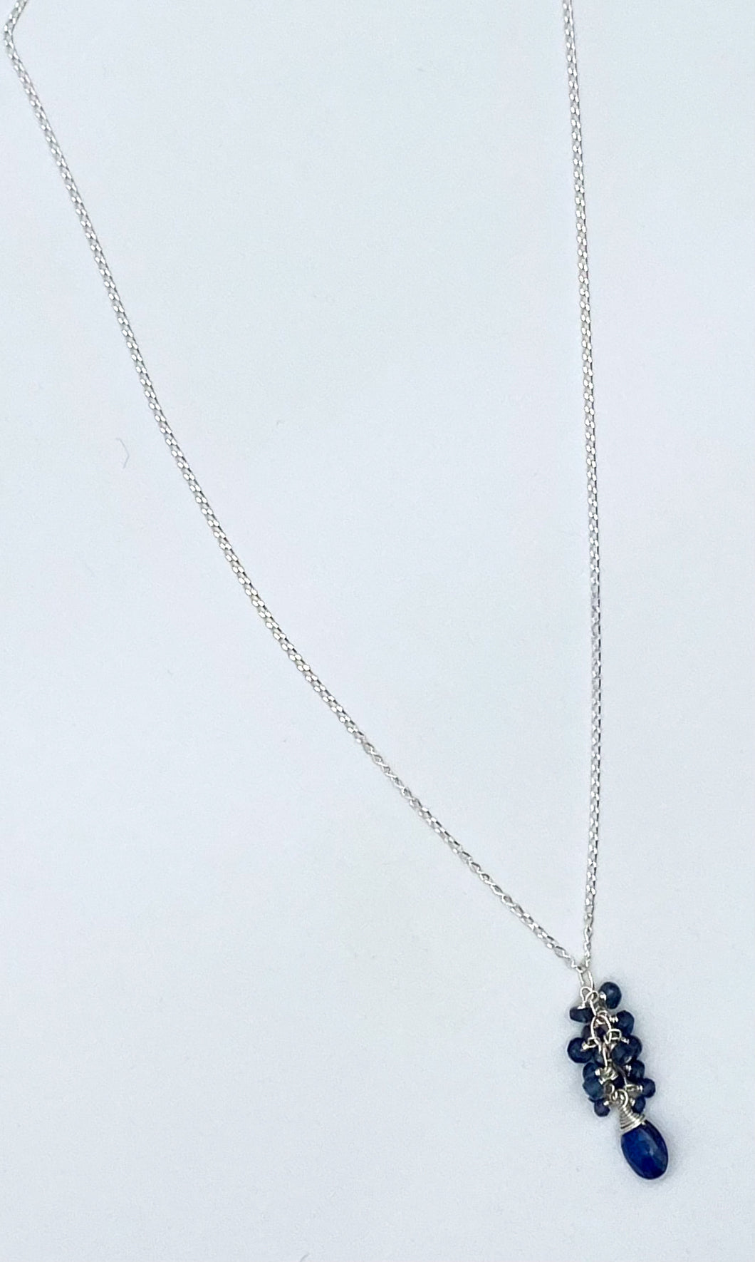 Sapphire and kyanite necklace