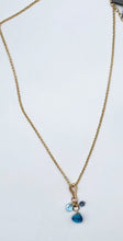 Load image into Gallery viewer, Blue topaz and gold necklace
