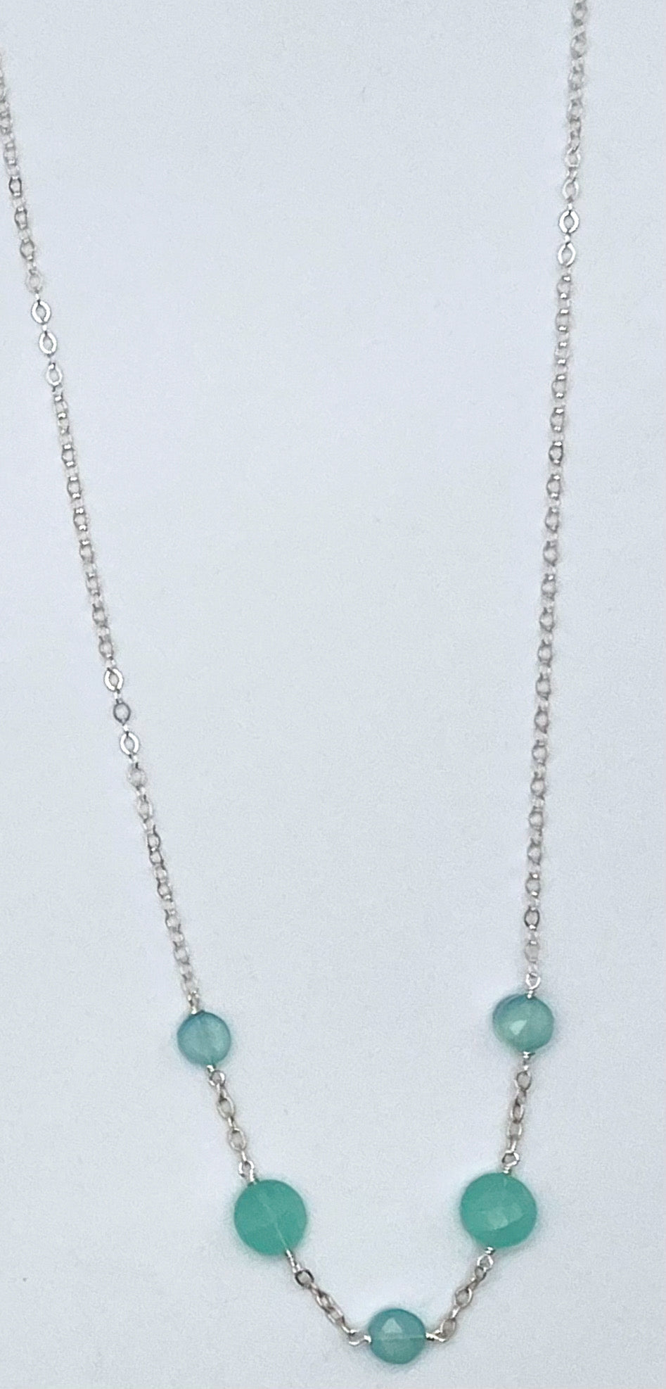 Peruvian chalcedony necklace