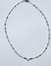 Load image into Gallery viewer, Aquamarine and turquoise necklace
