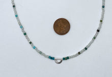 Load image into Gallery viewer, Aquamarine and turquoise necklace
