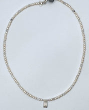 Load image into Gallery viewer, Pearl and rainbow moonstone necklace
