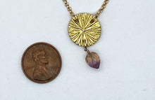 Load image into Gallery viewer, Ametrine and gold necklace
