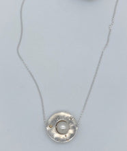 Load image into Gallery viewer, Pearl, Thai silver, and 14 k gold necklace
