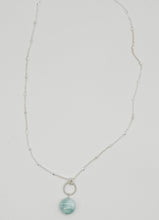 Load image into Gallery viewer, Larimar and silver necklace

