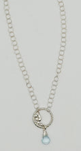 Load image into Gallery viewer, Blue topaz and silver necklace
