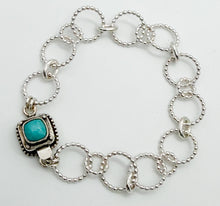 Load image into Gallery viewer, Amazonite and silver bracelet
