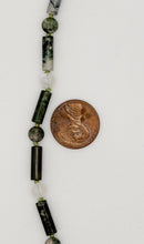 Load image into Gallery viewer, Moss agate and rainbow moonstone necklace
