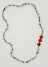 Load image into Gallery viewer, Jasper and carnelian necklace
