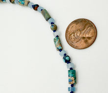 Load image into Gallery viewer, Jasper and aquamarine necklace
