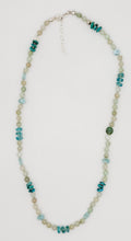 Load image into Gallery viewer, Moonstone, apatite, turquoise, and larimar necklace
