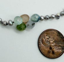Load image into Gallery viewer, Pearl and gemstone necklace
