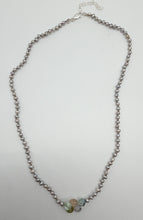 Load image into Gallery viewer, Pearl and gemstone necklace

