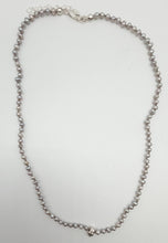 Load image into Gallery viewer, Pearl and silver skull necklace
