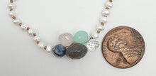 Load image into Gallery viewer, Pearl and gemstone necklace
